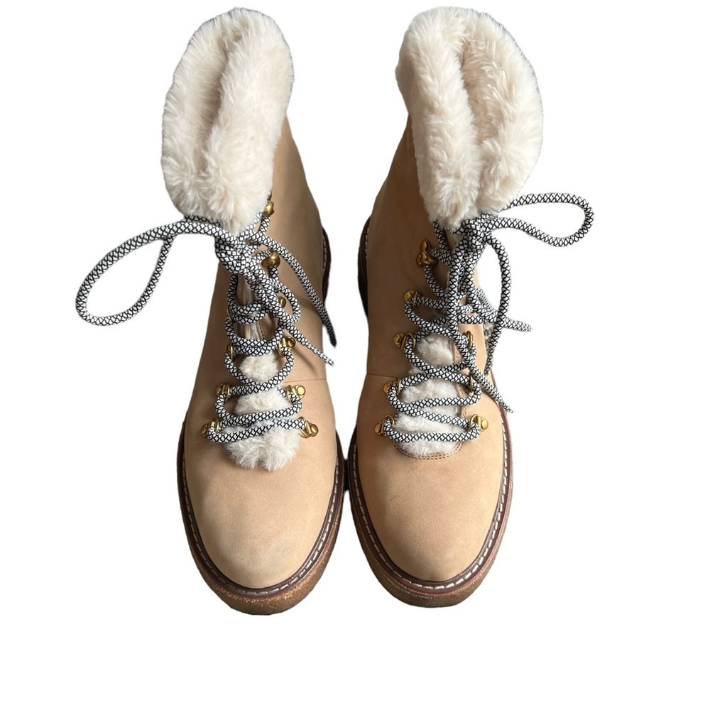 J. Crew - Winter Boots With Wedge Crepe Sole Fur Lined Sz 9 - Picture 2 of 11